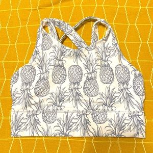 Last chance‼️Love Fitness Pineapple Dreamy Sports Bra, size small